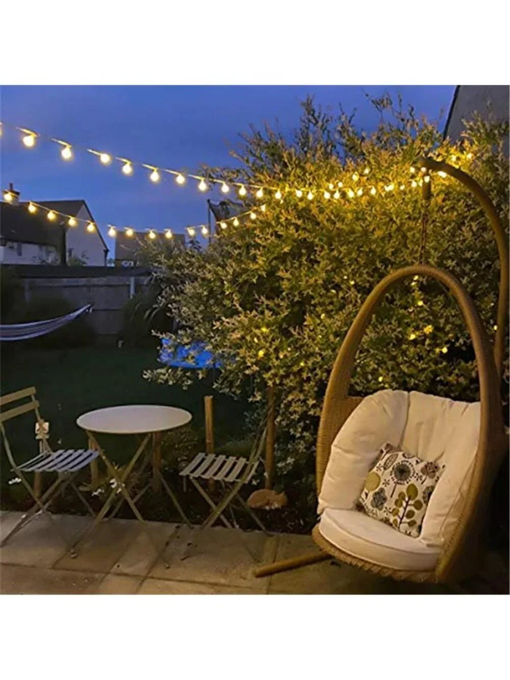 Globe String Lights 50 LED Warm White Fairy Lights Battery Remote Timer